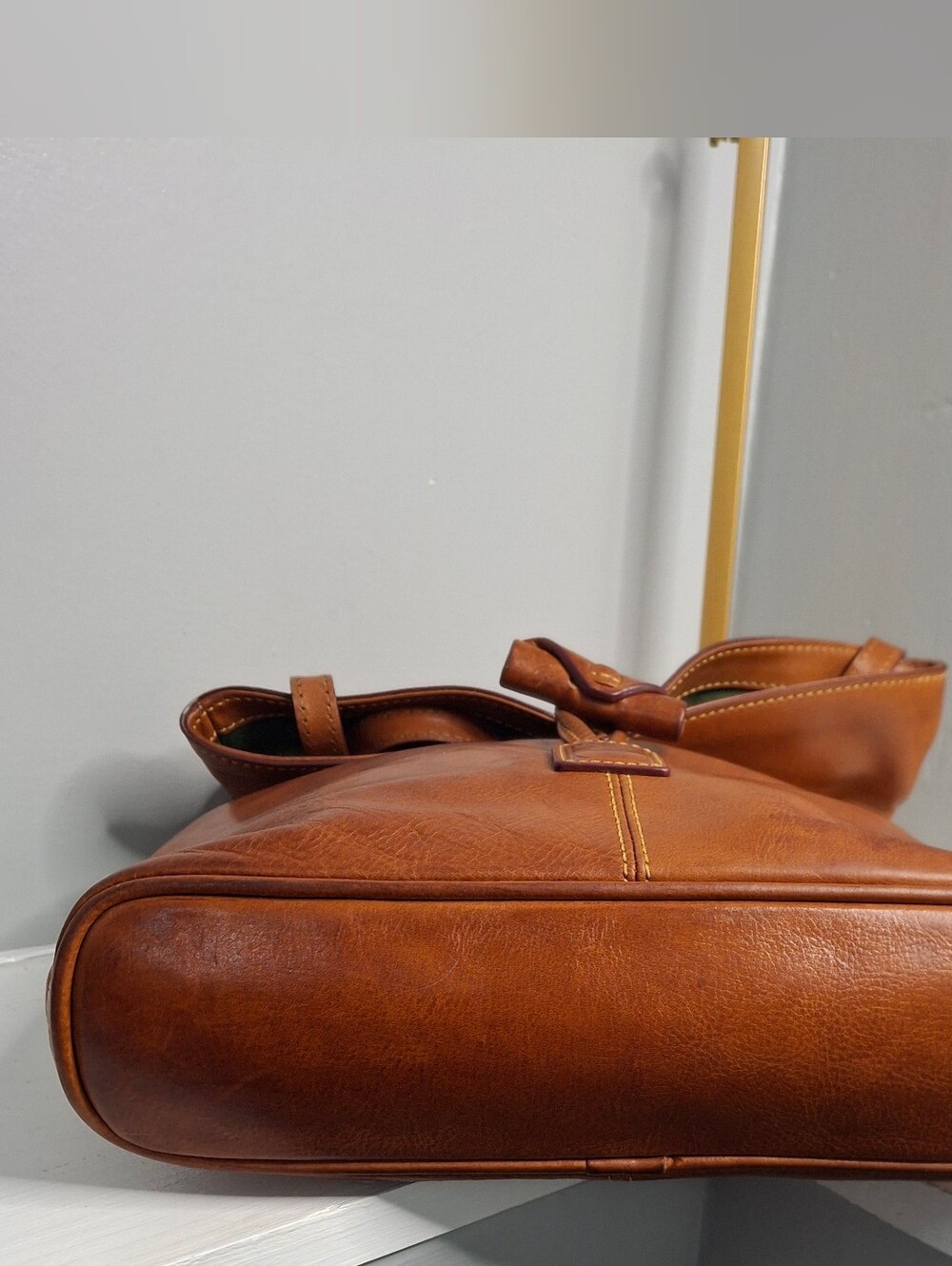 Dooney & Bourke Florentine Medium Toggle Crossbody Natural Leather - Picture 4 of 7